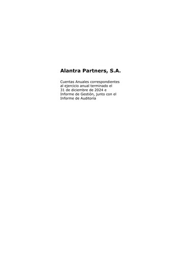Thumbnail Alantra Partners Annual Report 2024