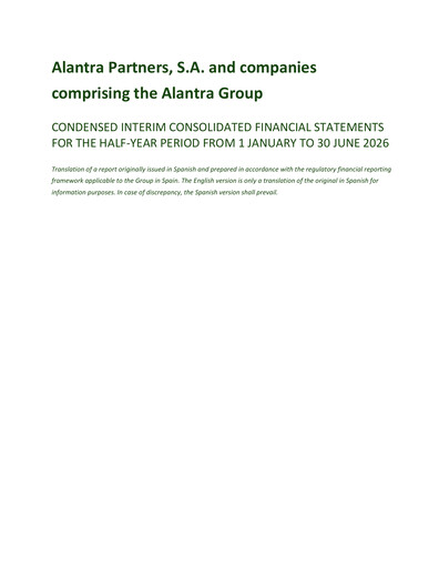 Vorschaubild Alantra Partners Halbjahresbericht 2026-h1