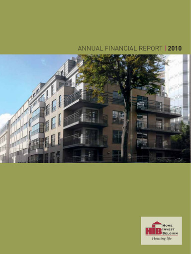 Thumbnail Home Invest Belgium Annual Report 2010