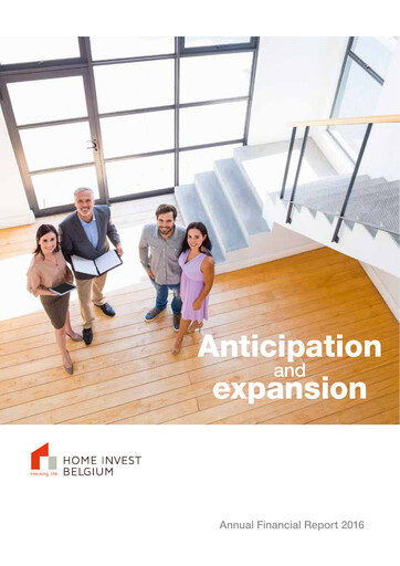 Thumbnail Home Invest Belgium Annual Report 2016