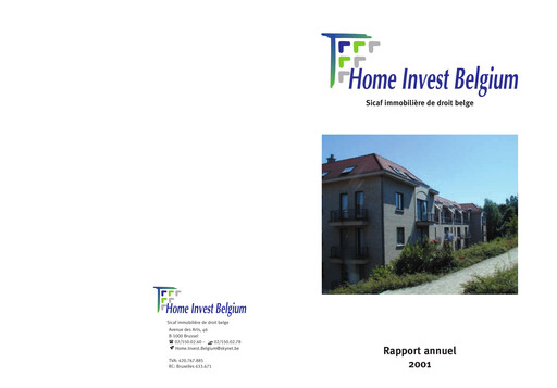 Thumbnail Home Invest Belgium Annual Report 2001
