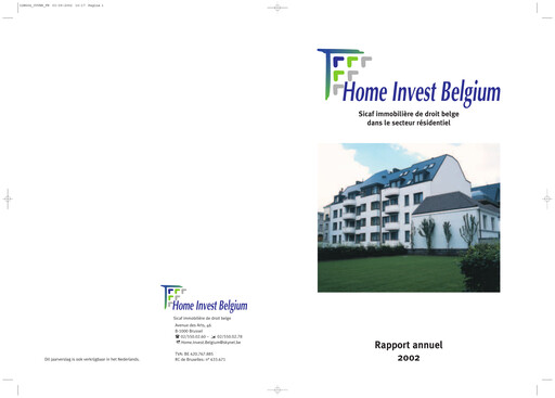 Thumbnail Home Invest Belgium Annual Report 2002