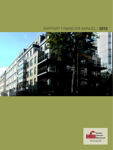 Thumbnail Home Invest Belgium Annual Report 2010