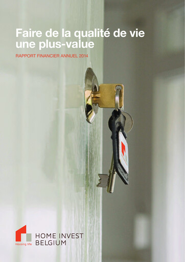 Thumbnail Home Invest Belgium Annual Report 2014