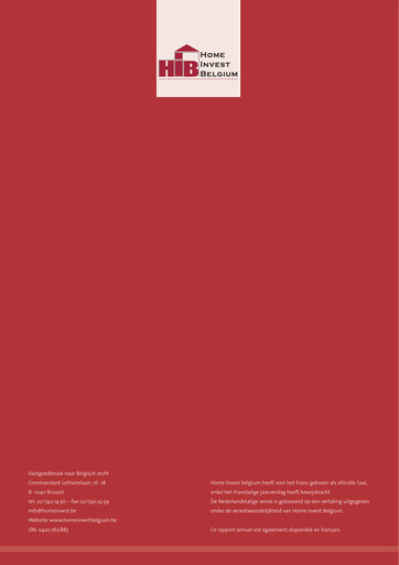 Thumbnail Home Invest Belgium Annual Report 2005