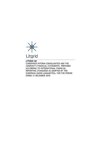 Thumbnail Litgrid AB Financial Report 2018