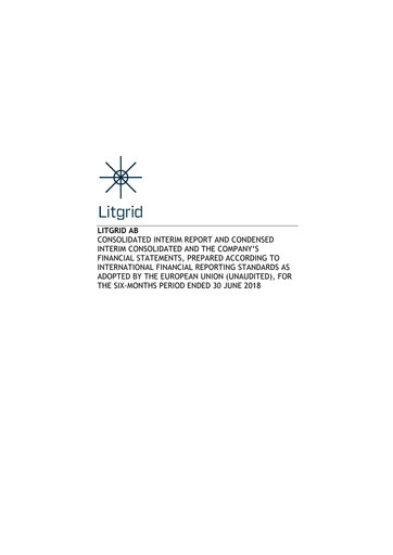 Thumbnail Litgrid AB Half-year Report 2018-h1