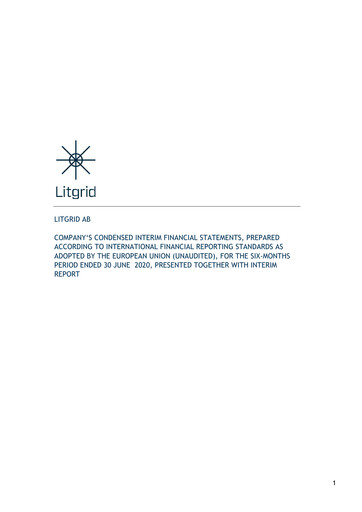 Thumbnail Litgrid AB Half-year Report 2020-h1
