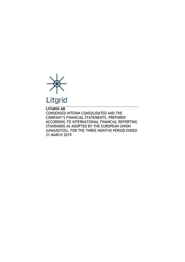 Thumbnail Litgrid AB Quarterly Report 2019-q1