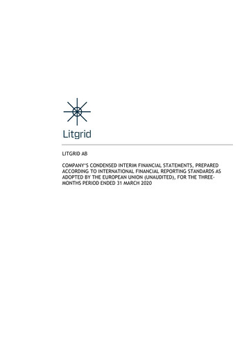 Thumbnail Litgrid AB Quarterly Report 2020-q1