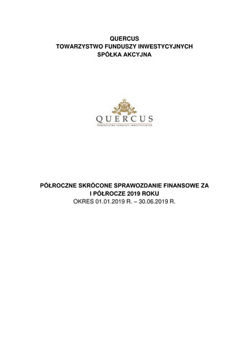 Thumbnail Quercus TFI Half-year Report 2019-h1