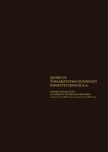Thumbnail Quercus TFI Quarterly Report 2009-q4