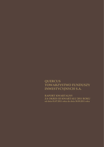 Thumbnail Quercus TFI Quarterly Report 2011-q3