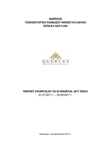 Thumbnail Quercus TFI Quarterly Report 2017-q3