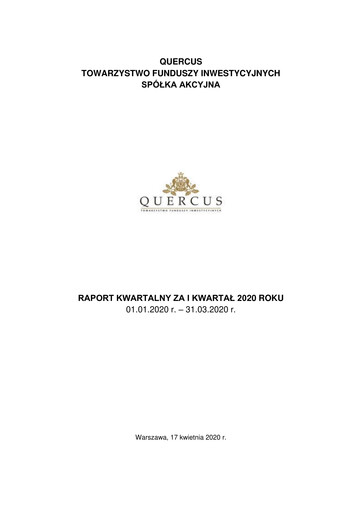 Thumbnail Quercus TFI Quarterly Report 2020-q1