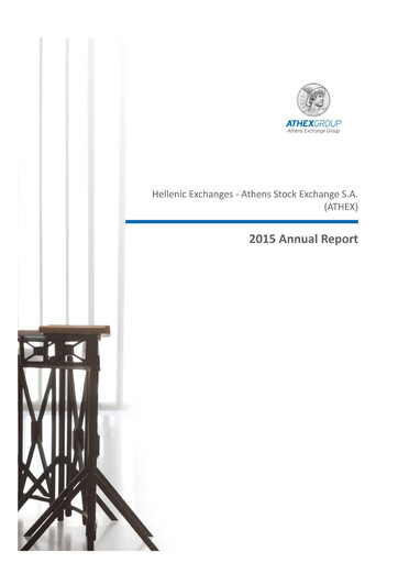 Thumbnail ATHEX  (Athens Stock Exchange) Annual Report 2015