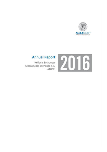 Thumbnail ATHEX  (Athens Stock Exchange) Annual Report 2016