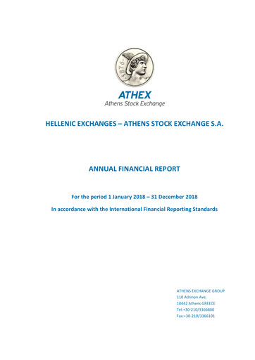 Thumbnail ATHEX  (Athens Stock Exchange) Financial Statement 2018