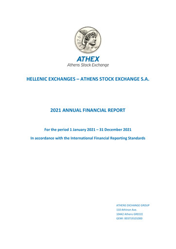 Thumbnail ATHEX  (Athens Stock Exchange) Financial Statement 2021