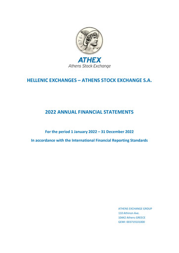 Thumbnail ATHEX  (Athens Stock Exchange) Financial Statement 2022