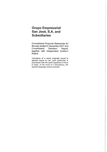 Thumbnail Grupo Empresarial San José Financial Statement 2017