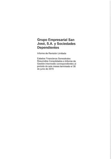 Thumbnail Grupo Empresarial San José Financial Statement 2015-h1