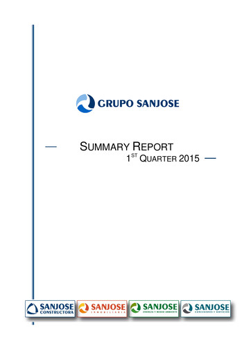 Thumbnail Grupo Empresarial San José Quarterly Report 2015-q1