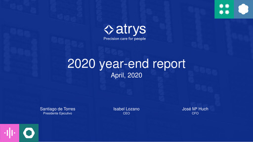 Thumbnail Atrys Health Financial Report 2020
