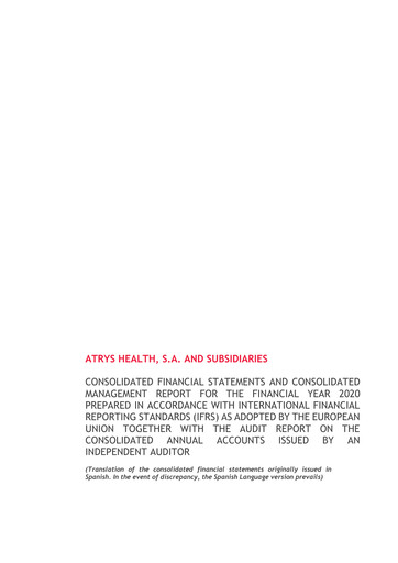 Thumbnail Atrys Health Financial Statement 2020