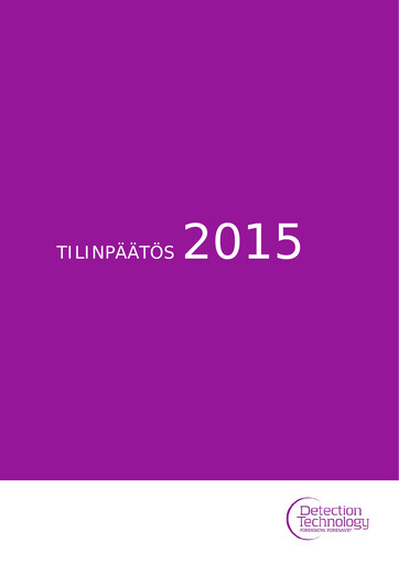 Thumbnail Detection Technology Financial Statement 2015