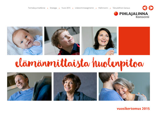 Thumbnail Pihlajalinna Oyj Annual Report 2015