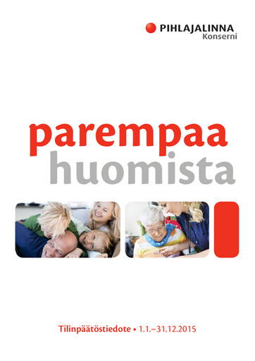 Thumbnail Pihlajalinna Oyj Financial Report 2015