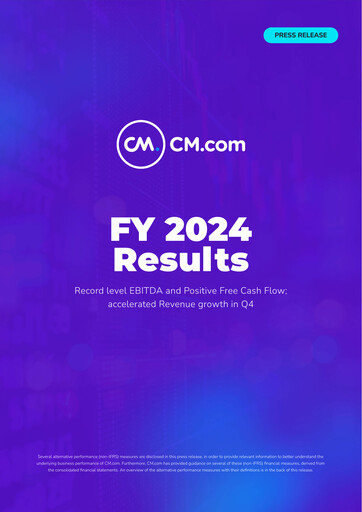 Miniature CM.com Bilan financier 2024