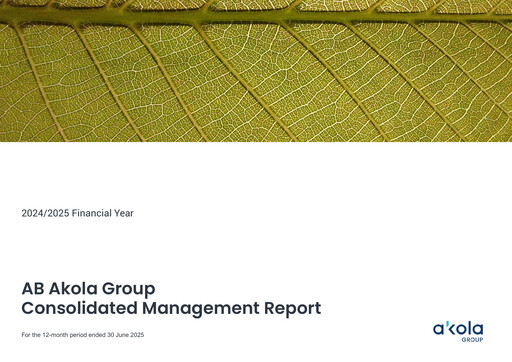 Miniature AB Akola Group Rapport financier 2024-2025