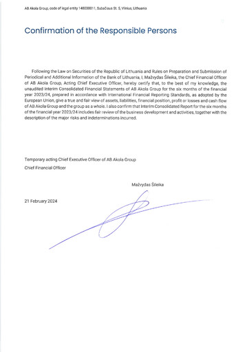 Thumbnail AB Akola Group Half-year Report 2023-h1