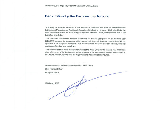 Thumbnail AB Akola Group Half-year Report 2024-h1