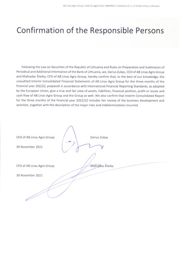 Miniature AB Akola Group Rapport trimestriel 2021-q1