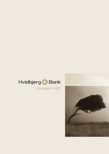 Thumbnail Hvidbjerg Bank Annual Report 2007