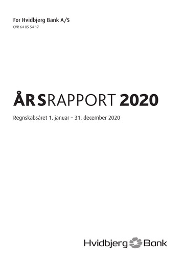 Thumbnail Hvidbjerg Bank Annual Report 2020