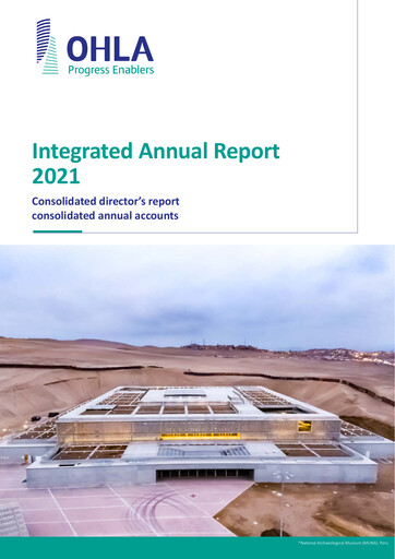 Thumbnail Obrascón Huarte Lain Annual Report 2021