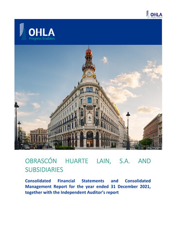 Thumbnail Obrascón Huarte Lain Financial Statement 2021