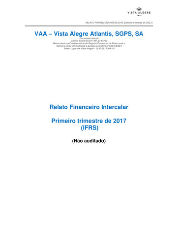 Thumbnail Vista Alegre Atlantis Quarterly Report 2017-q1