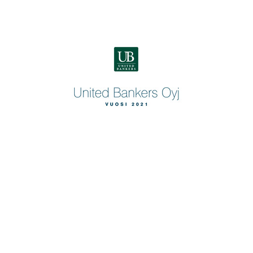 Thumbnail United Bankers Oyj Annual Report 2021