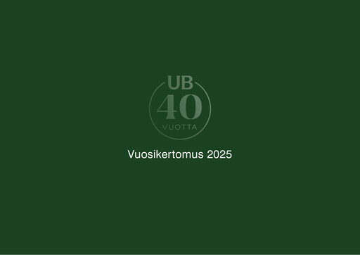 Miniature United Bankers Oyj Rapport annuel 2025