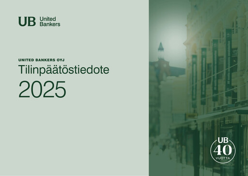 Miniature United Bankers Oyj Rapport financier 2025