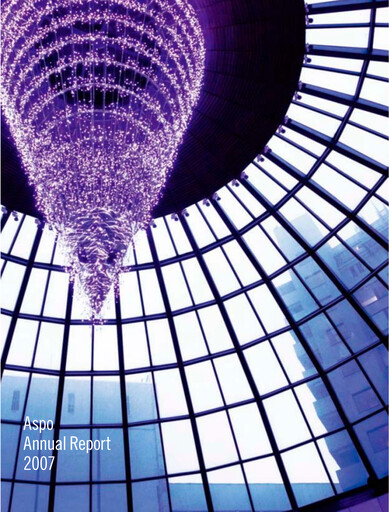 Thumbnail Aspo Oyj Annual Report 2007