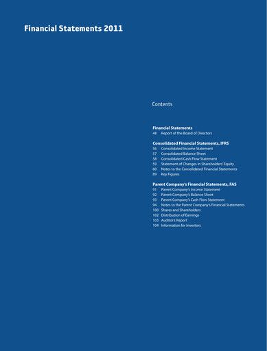 Thumbnail Aspo Oyj Financial Statement 2011