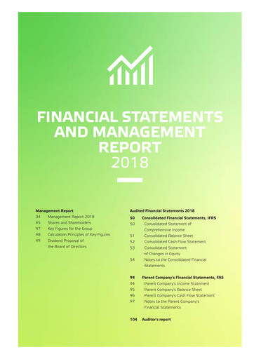 Thumbnail Aspo Oyj Financial Statement 2018