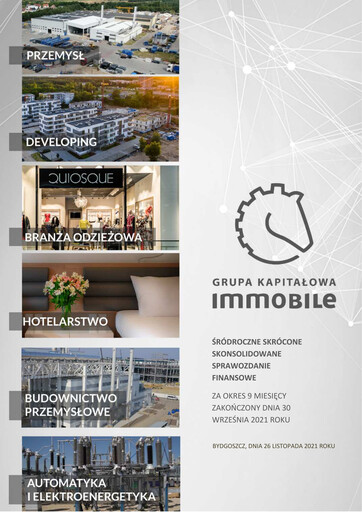 Thumbnail Grupa Kapitałowa Immobile Financial Statement 2021-q3