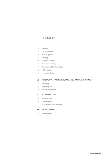 Vorschaubild Compagnie d'Entreprises CFE Jahresbericht 2015